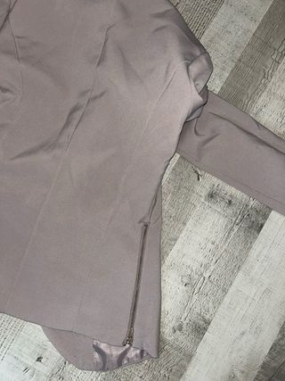 AMERICANA BLAZER TONO BEIGE GRIS - Talla 34