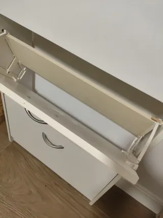 Zapatero blanco 3 cajones