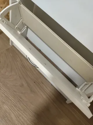 Zapatero blanco 3 cajones