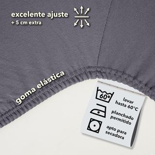 STUDIO Basic Sábana Bajera Ajustable 160x200 cm –