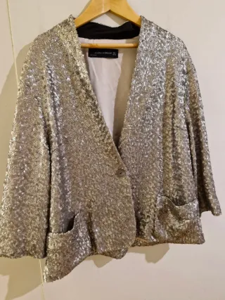 Chaqueta Zara Lentejuelas Talla M