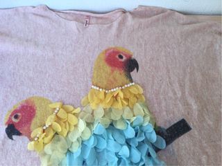 Jersey Sweewë Paris Talla Única Pájaros