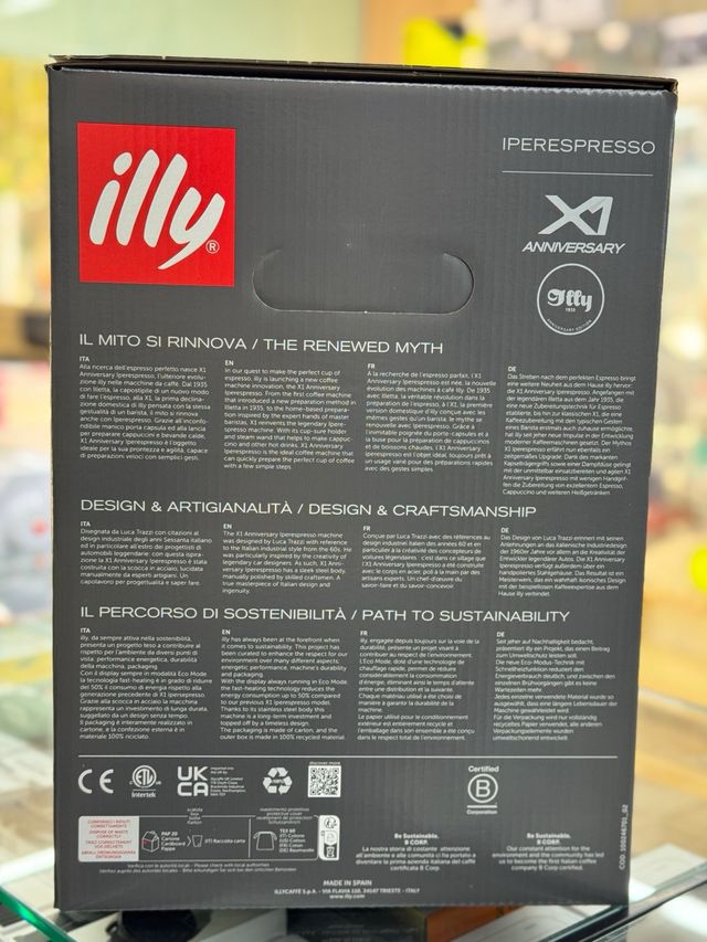 Cafetera Illy X1 Anniversary Edición Limitada