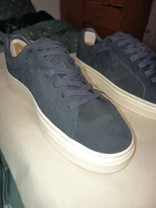 Zapatillas Zara Piel Talla 42 Gris SOLO EFECTIVO