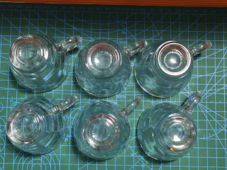 Sei tazzine in vetro Bormioli Rocco