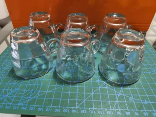 Sei tazzine in vetro Bormioli Rocco