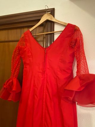 Traje Flamenca Rojo Talla 38