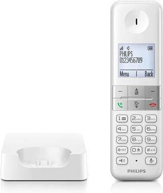 Philips D4701B/34 - Teléfono Fijo Inalámbrico, 16h