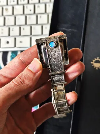 Reloj de Plata 925 con piedras ópalos