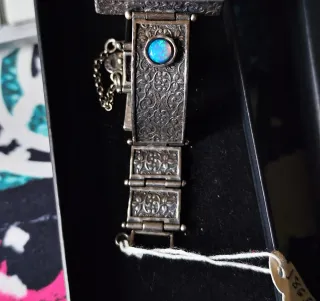 Reloj de Plata 925 con piedras ópalos