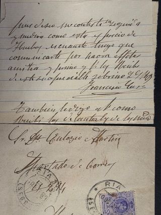 Cartas y sobres antiguos Madrid Alfonso XIII