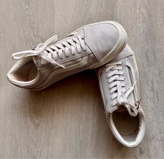 Zapatillas Vans Piel Cremallera Gris