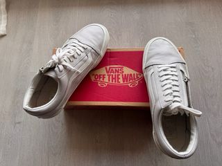 Zapatillas Vans Piel Cremallera Gris