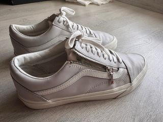 Zapatillas Vans Piel Cremallera Gris