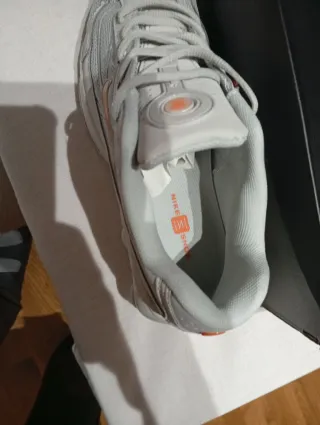 Zapatillas Nike Shox R4 Gris Naranja unisex