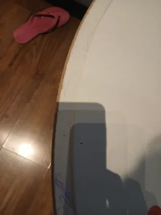 Mesa centro blanca Ikea madera