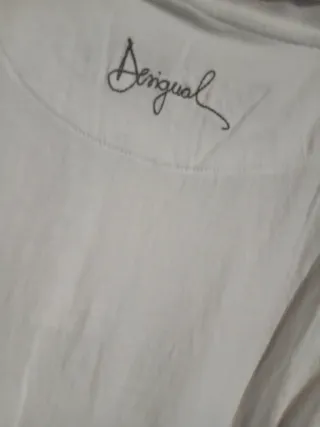 Polo Desigual Talla S Blanco