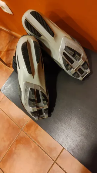 Esquís de fondo Fischer y bastones