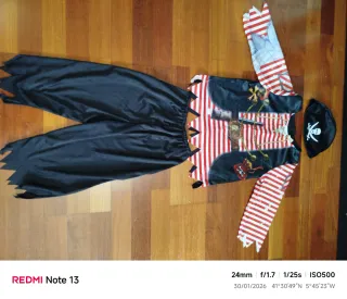 Disfraz Pirata Niño Talla 5-6 Años