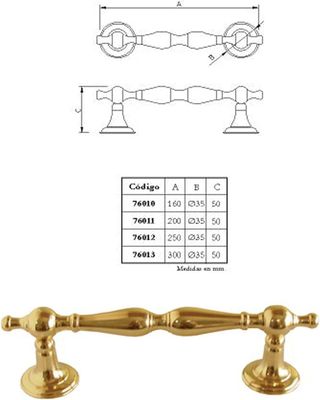 Imex El Zorro 76012 - Manillón torneado (latón bri