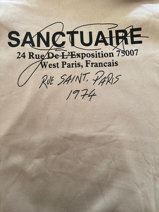 Sudadera Sanctuaire Rue Saint Paris 1974