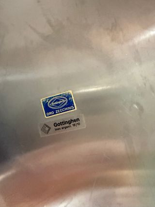 Bandeja ovalada con baño de oro