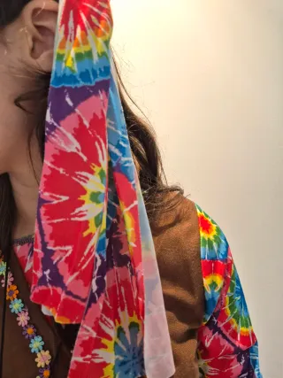 Disfraz Hippie Multicolor Talla Única