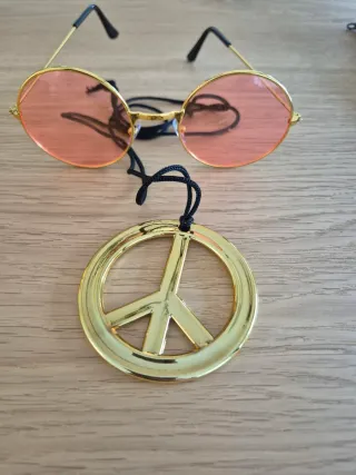 Disfraz Hippie Multicolor Talla Única