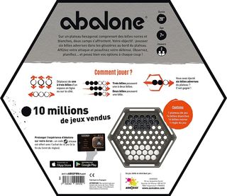 Asmodee- sechseckig Abalone, Color Otro, Norme (AB