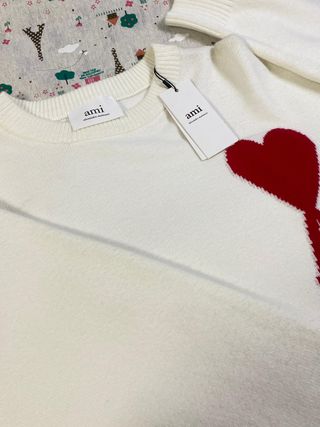 Jersey AMI Paris Corazón Blanco