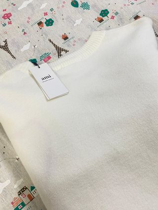 Jersey AMI Paris Corazón Blanco