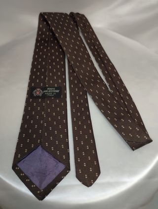 ANNI '80 - Cravatta uomo marrone Made in Italy