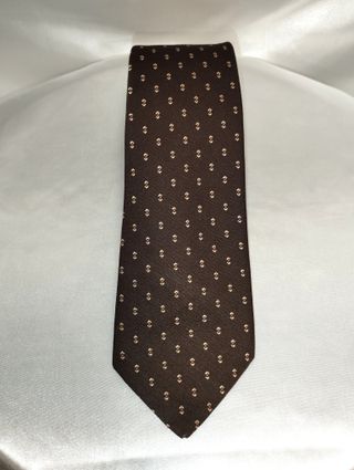 ANNI '80 - Cravatta uomo marrone Made in Italy
