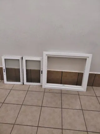 Ventana aluminio blanca corredera medidas 86x73