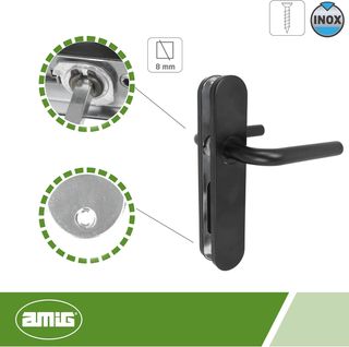 Amig - Juego de Manillas con Placa de Polipropilen