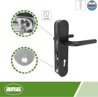 Amig - Juego de Manillas con Placa de Polipropilen