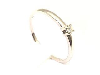anillo oro 18k con piedra con diamante
