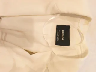 Americana blanca Pull&Bear mujer