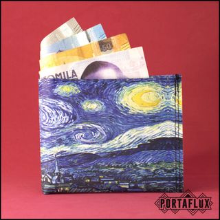 Portafoglio Slim Portaflux Notte Stellata