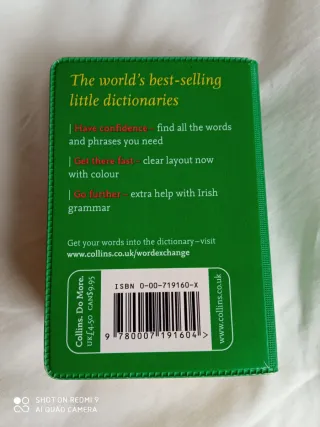 Diccionario de bolsillo irlandés