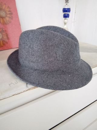 Cappello James Dillon Grigio lana vintage fedora