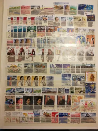 Francobolli Islanda, nuovi/usati