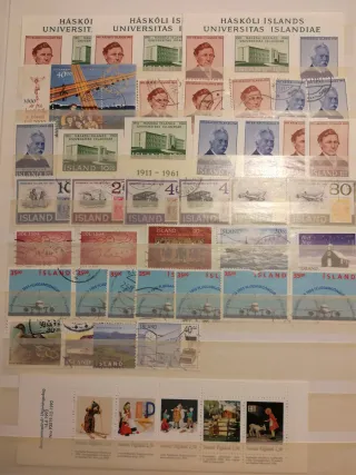 Francobolli Islanda, nuovi/usati