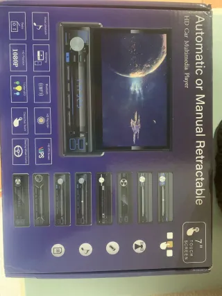 Reproductor Multimedia Coche Retráctil