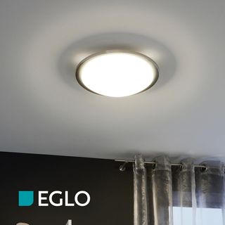 Eglo Planet, Lámpara de techo o pared, acero, E27,