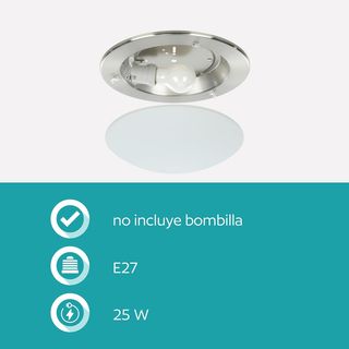 Eglo Planet, Lámpara de techo o pared, acero, E27,