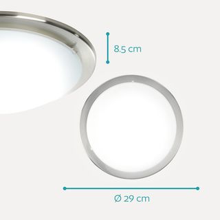 Eglo Planet, Lámpara de techo o pared, acero, E27,