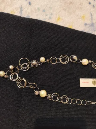 Collar Majorica con perlas y aros de plata 925