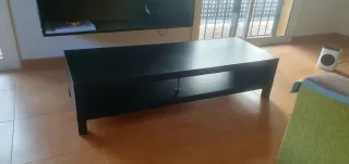Mesa negra madera comedor