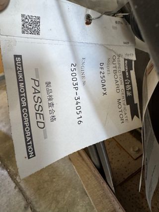 Motor Suzuki 250 HP fueraborda